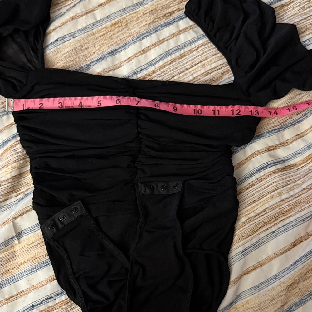 Princess Polly Black Sheer Bodysuit - Picture 10 of 10